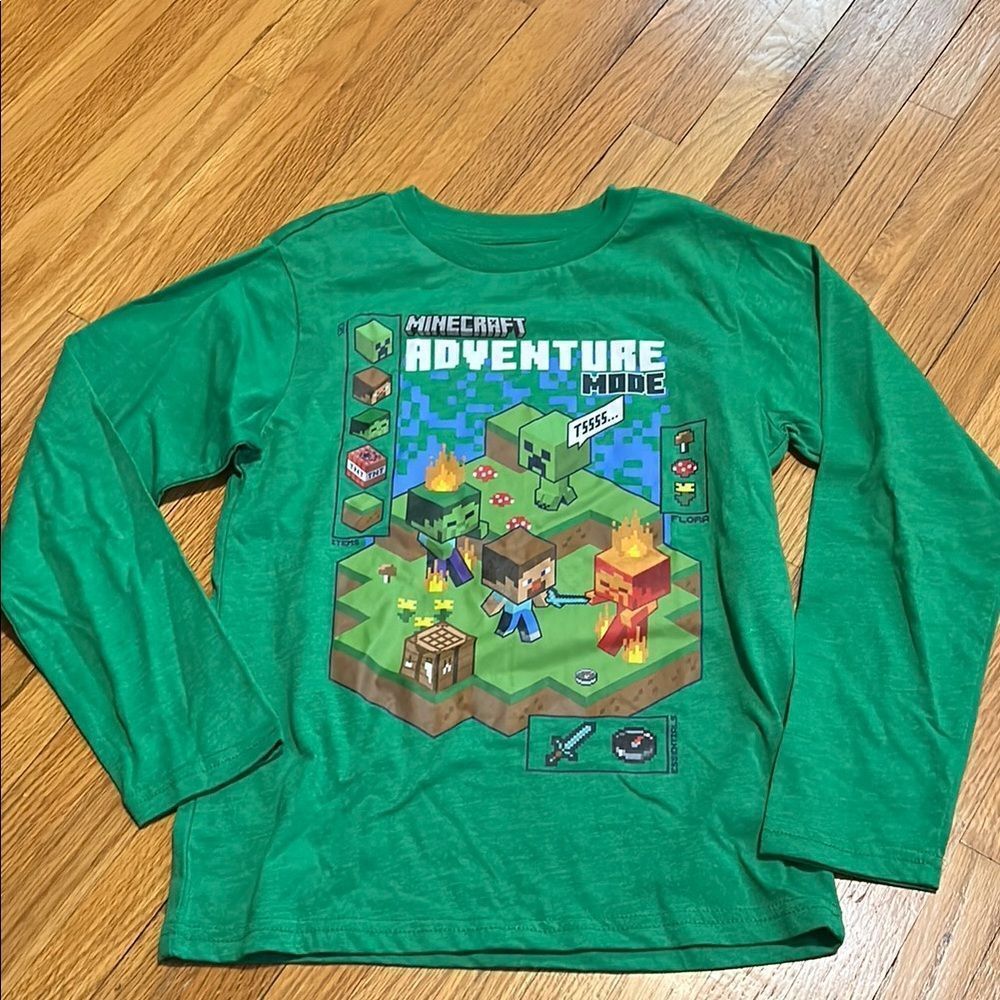 Minecraft Longsleeve Tee Size Small